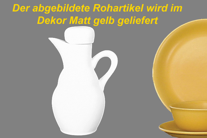 Krüge, Essig, Öl, Sauciere